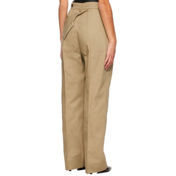 MARKOO Flap Over Trouser Pant Tan Size 28 - Picture 3 of 6